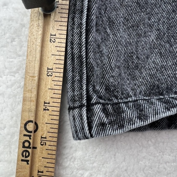 Abercrombie & Fitch Mini Skirt Womens 25/0 Natural Rise Denim Black Stonewash - Picture 6 of 9